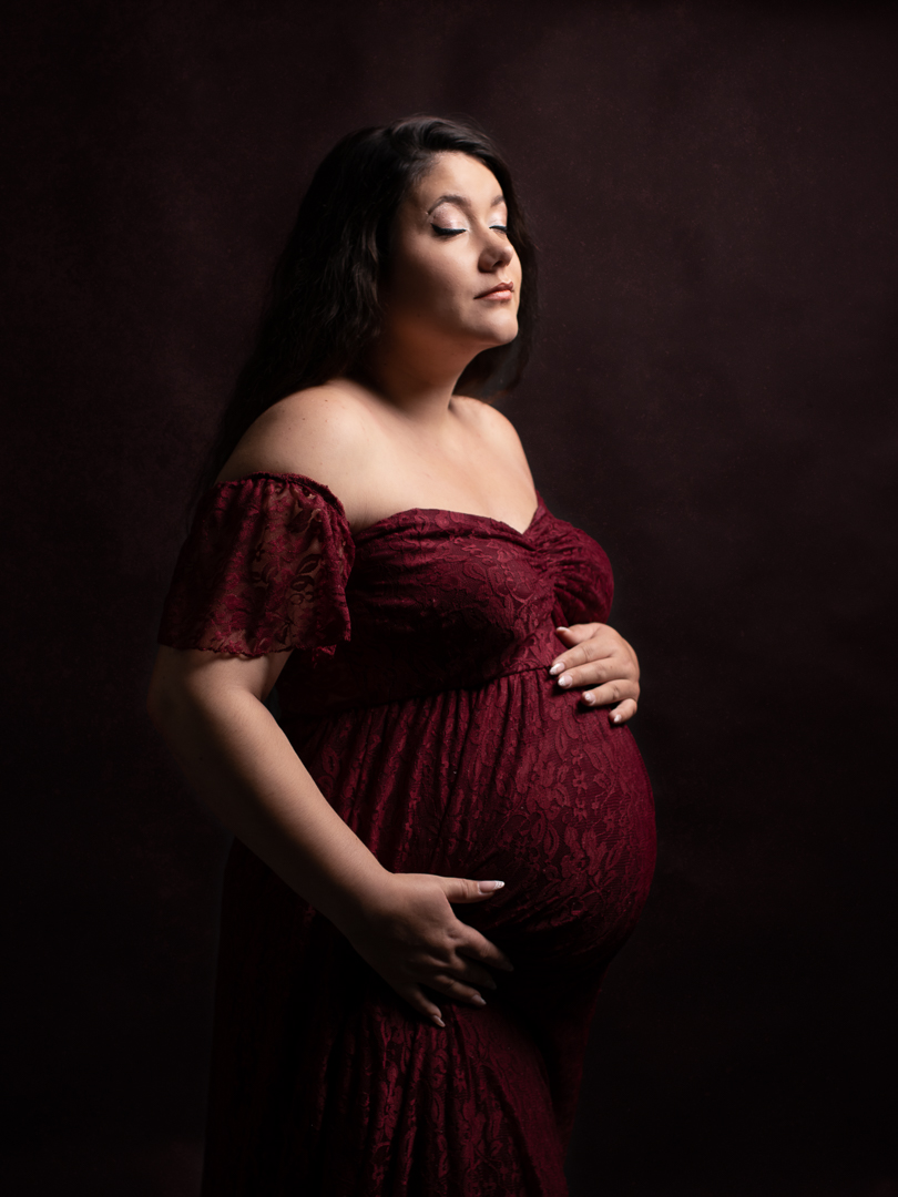 photographie d'une femme enceinte grossesse studio